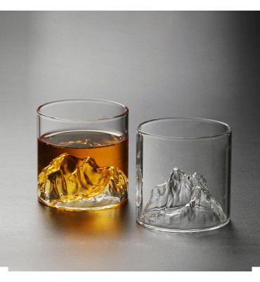 富士山形狀威士忌觀山酒杯