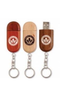 木製USB 儲存器匙扣