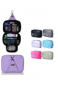 Water proof travel toiletry storage bag with hanger