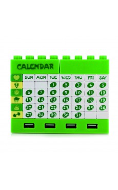 創意DIY積木桌面日曆