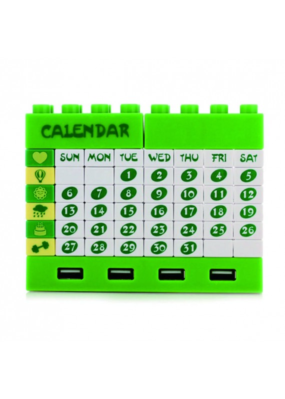 創意DIY積木桌面日曆
