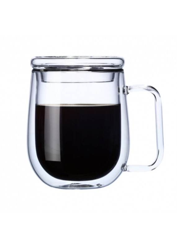 透明耐熱雙層咖啡杯杯